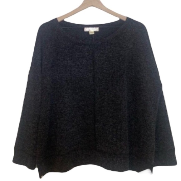 Band of Gypsies Charcoal Grey Lotta Love Knit Sweater Size M - Picture 2 of 9